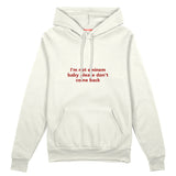 I'm Not Eminem Oversize Hoodie Beyaz Ön
