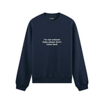 I'm Not Eminem Oversize Sweatshirt Lacivert Ön