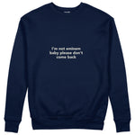 I'm Not Eminem Sweatshirt Lacivert Ön