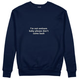 I'm Not Eminem Sweatshirt Lacivert Ön