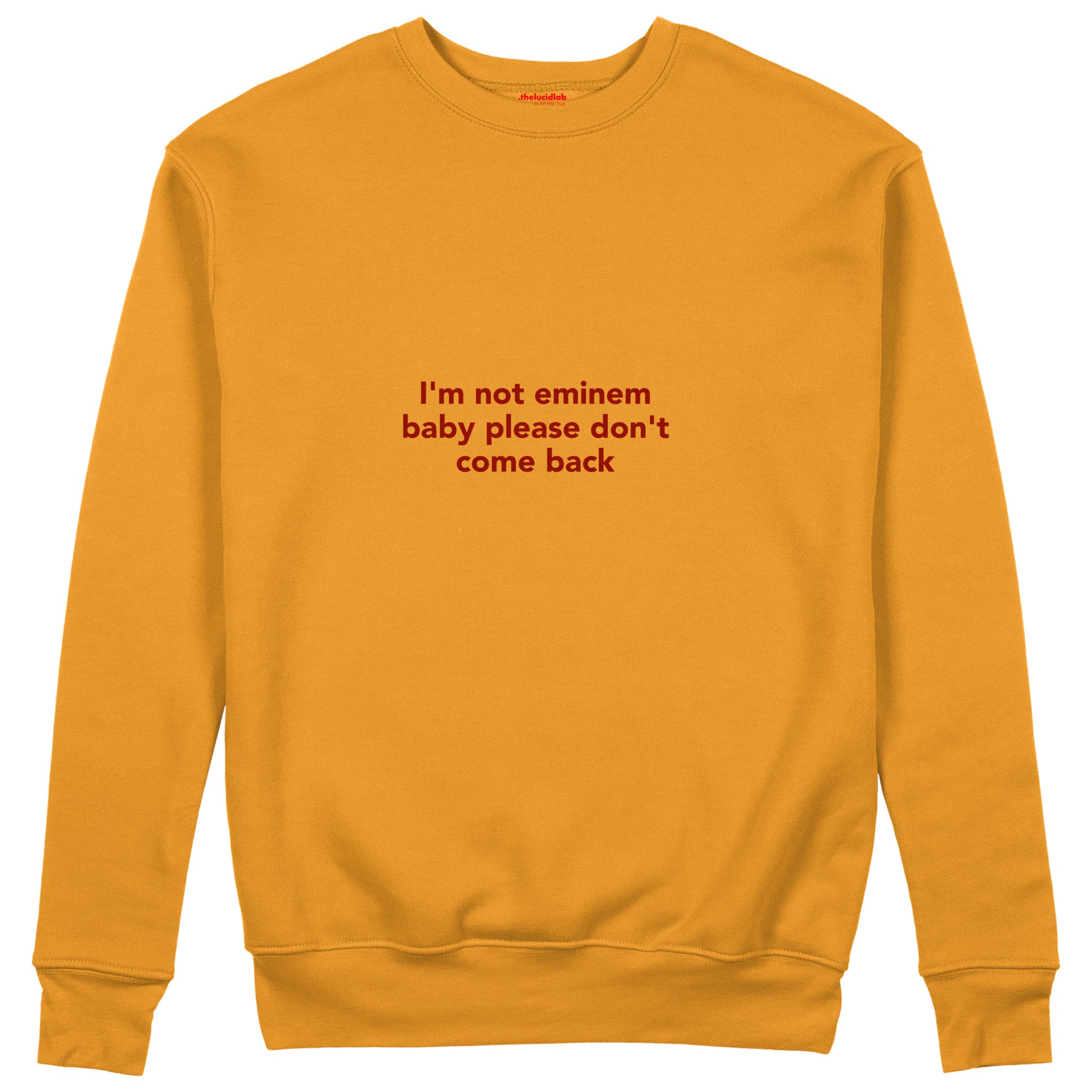I'm Not Eminem Sweatshirt Turuncu Ön