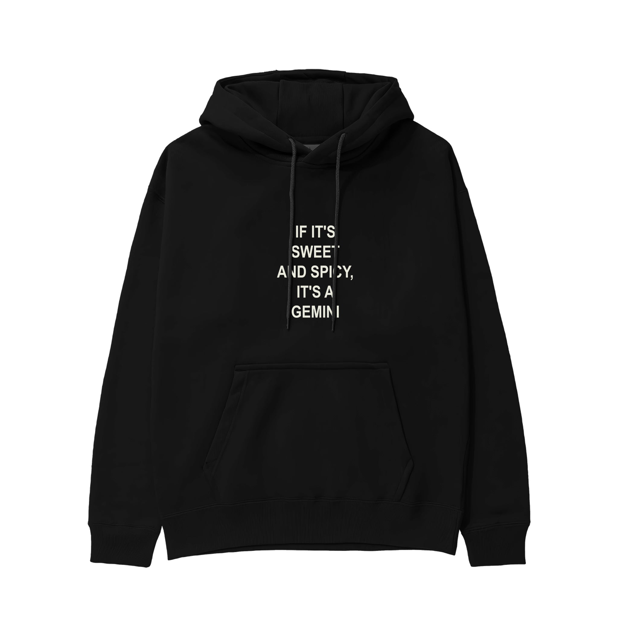 It's a Gemini Hoodie Siyah Ön