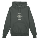 It's a Gemini Oversize Hoodie Antrasit Ön