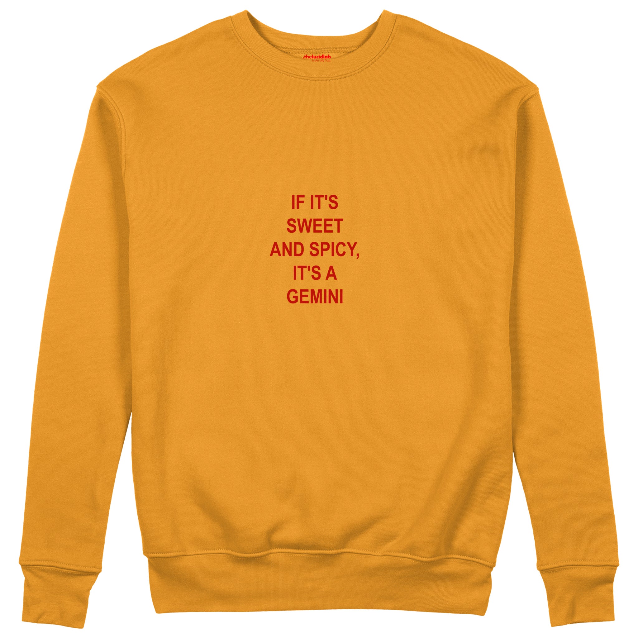 It's a Gemini Sweatshirt Turuncu Ön