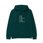 Mirror, Mirror Hoodie Koyu Yeşil Ön