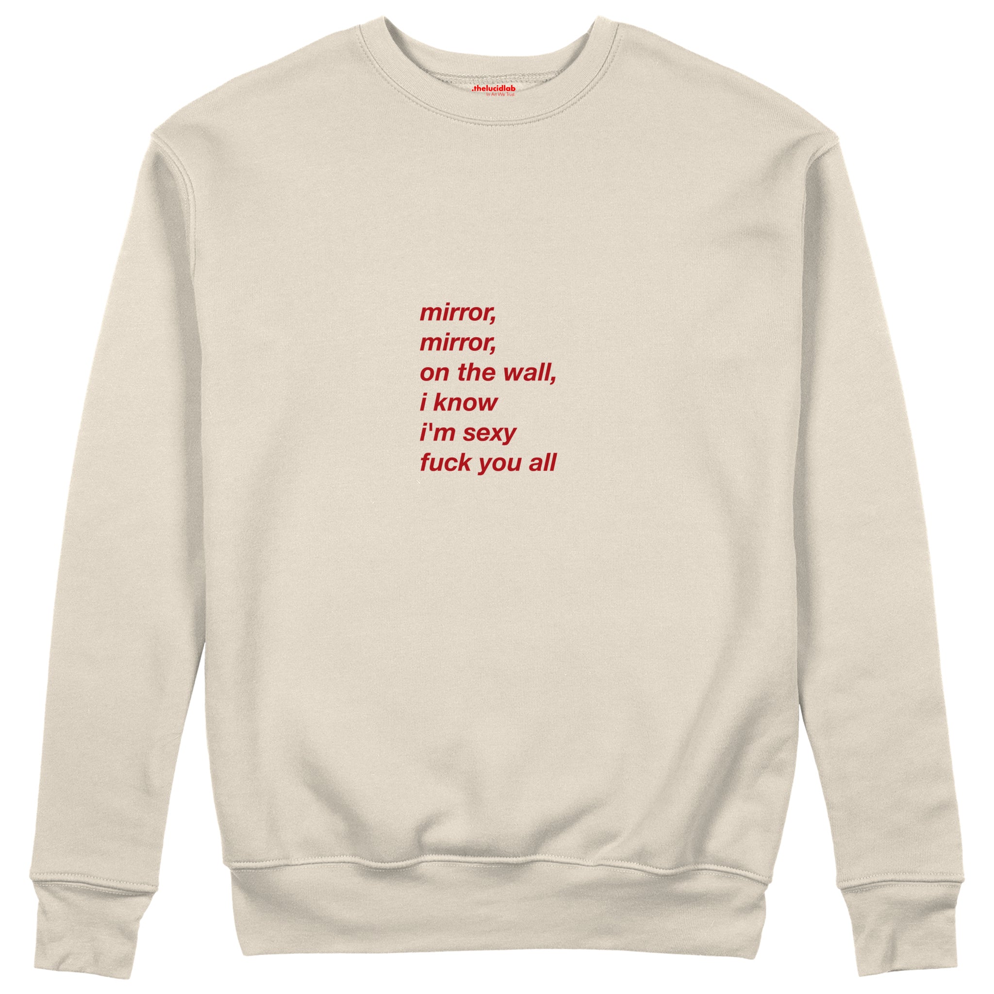 Mirror, Mirror Sweatshirt Bej Ön