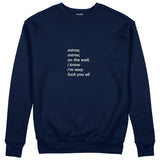 Mirror, Mirror Sweatshirt Lacivert Ön