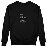 Mirror, Mirror Sweatshirt Siyah Ön