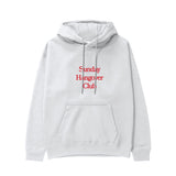 Sunday Hangover Club Hoodie Beyaz Ön