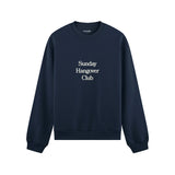 Sunday Hangover Club Oversize Sweatshirt Lacivert Ön