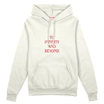 To Infinity and Beyond Oversize Hoodie Beyaz Ön