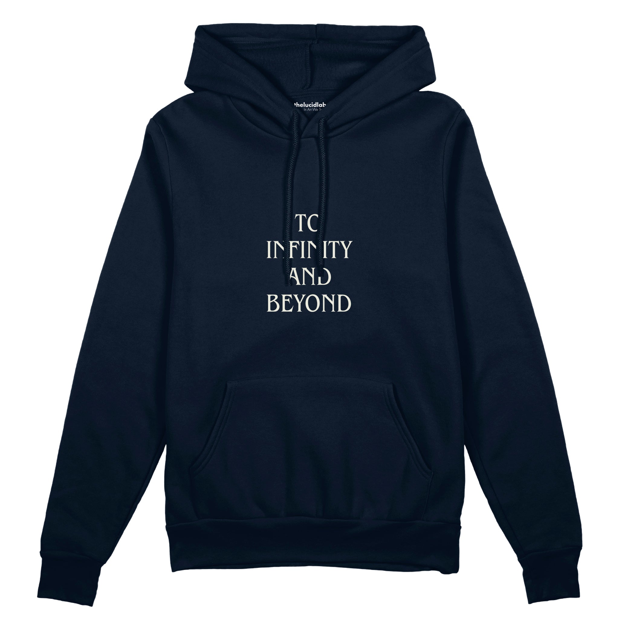 To Infinity and Beyond Oversize Hoodie Lacivert Ön