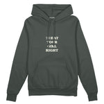 Treat Your Girl Right Oversize Hoodie Antrasit Ön