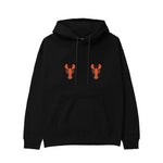 Hot Lobsters Hoodie Siyah Ön