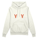 Hot Lobsters Oversize Hoodie Beyaz Ön
