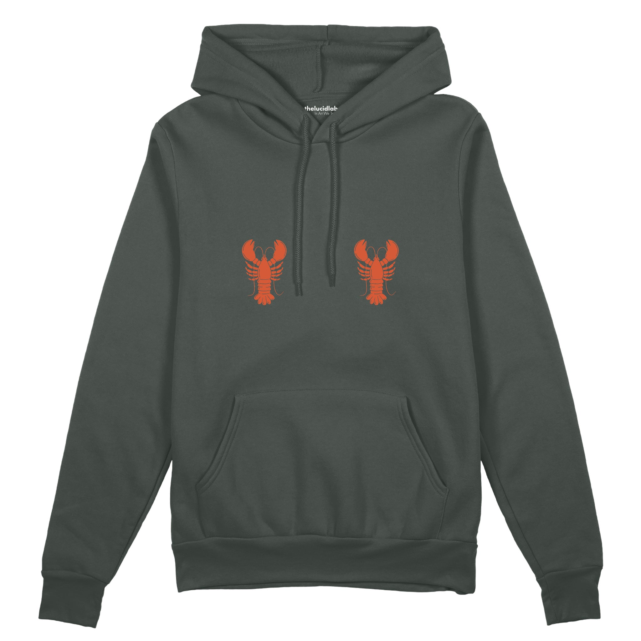 Hot Lobsters Oversize Hoodie Antrasit Ön