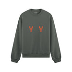 Hot Lobsters Oversize Sweatshirt Antrasit Ön