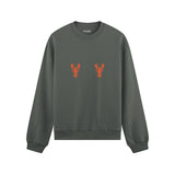 Hot Lobsters Oversize Sweatshirt Antrasit Ön