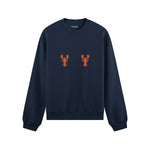 Hot Lobsters Oversize Sweatshirt Lacivert Ön