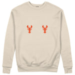 Hot Lobsters Sweatshirt Bej Ön