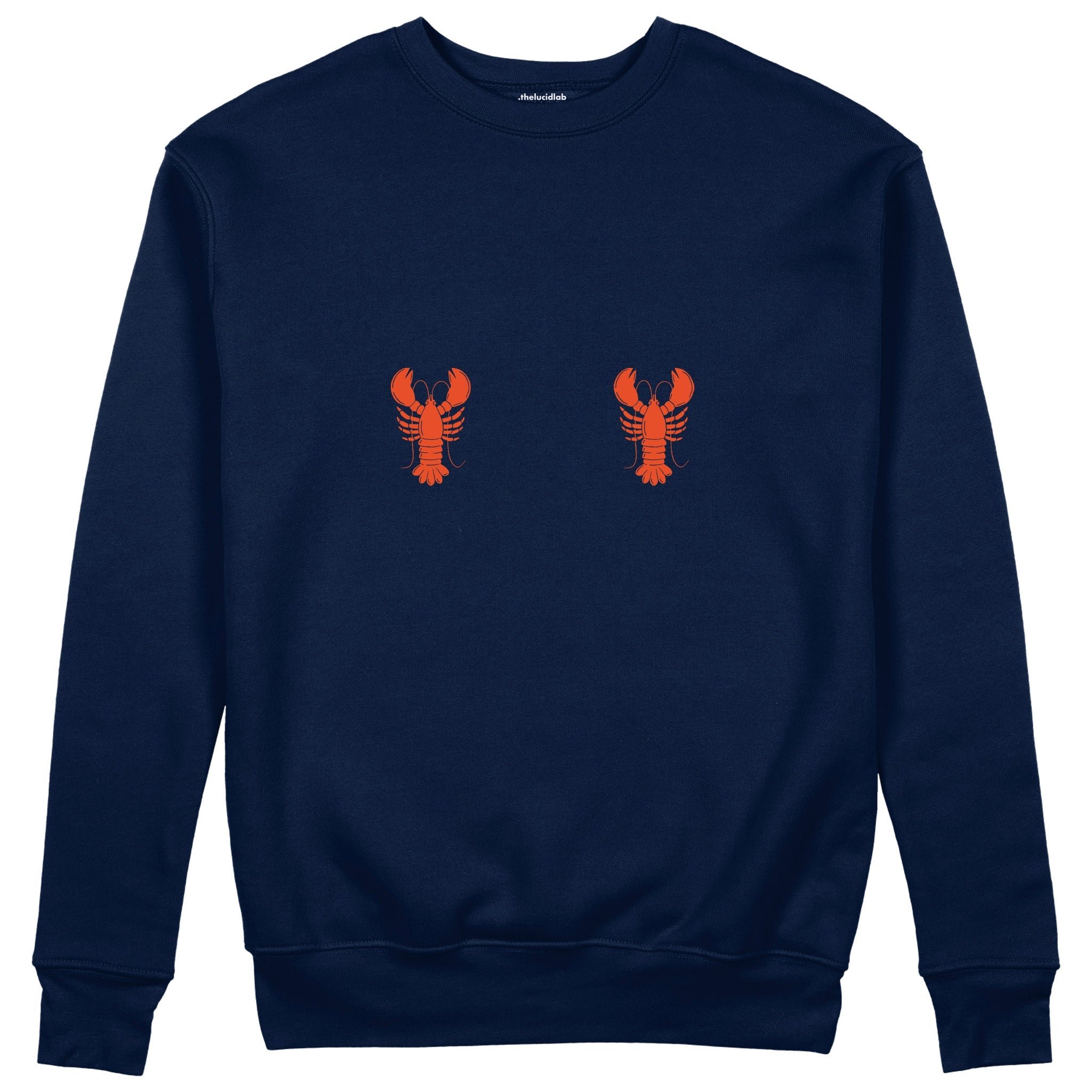 Hot Lobsters Sweatshirt Lacivert Ön