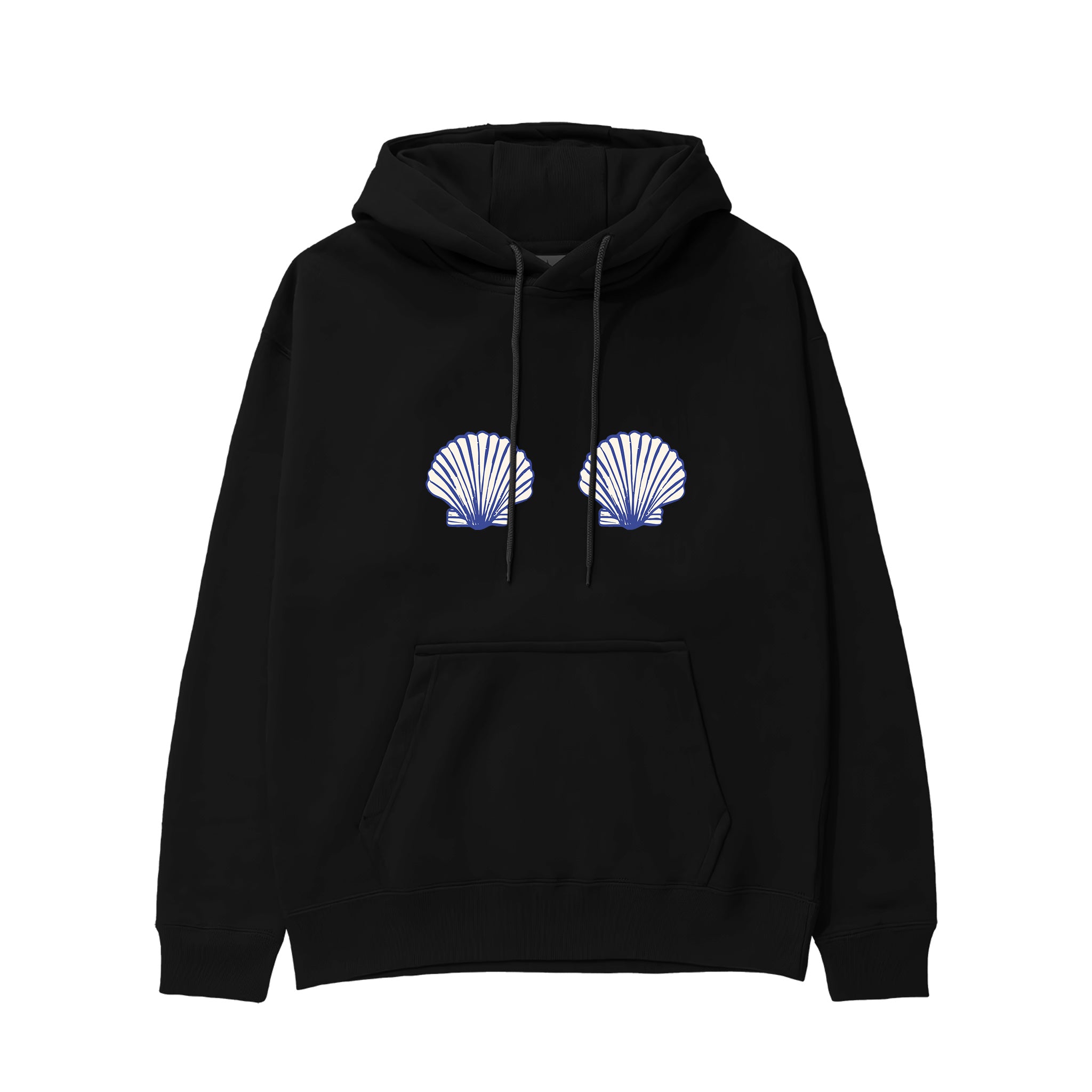 Nice Shells Hoodie Siyah Ön