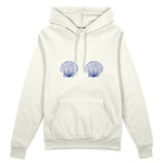 Nice Shells Oversize Hoodie Beyaz Ön