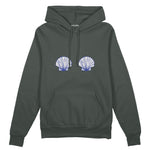 Nice Shells Oversize Hoodie Antrasit Ön