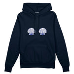 Nice Shells Oversize Hoodie Lacivert Ön