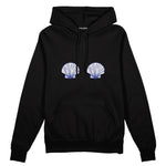 Nice Shells Oversize Hoodie Siyah Ön