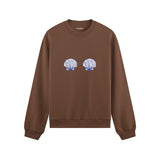 Nice Shells Oversize Sweatshirt Kahverengi Ön