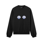 Nice Shells Oversize Sweatshirt Siyah Ön