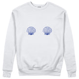 Nice Shells Sweatshirt Beyaz Ön