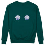 Nice Shells Sweatshirt Koyu Yeşil Ön
