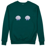 Nice Shells Sweatshirt Koyu Yeşil Ön