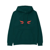 Nice Shrimps Hoodie Koyu Yeşil Ön