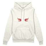 Nice Shrimps Oversize Hoodie Beyaz Ön