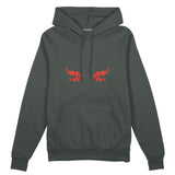 Nice Shrimps Oversize Hoodie Antrasit Ön