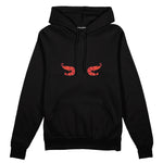 Nice Shrimps Oversize Hoodie Siyah Ön