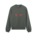Nice Shrimps Oversize Sweatshirt Antrasit Ön