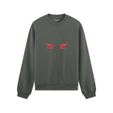 Nice Shrimps Oversize Sweatshirt Antrasit Ön
