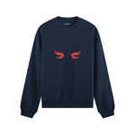 Nice Shrimps Oversize Sweatshirt Lacivert Ön