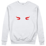 Nice Shrimps Sweatshirt Beyaz Ön
