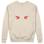 Nice Shrimps Sweatshirt Bej Ön