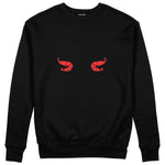 Nice Shrimps Sweatshirt Siyah Ön