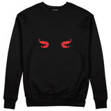 Nice Shrimps Sweatshirt Siyah Ön