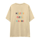 Kişiye Özel Baskılı Oversize Tişört