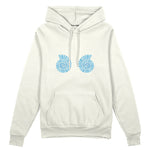 Shell Yeah Oversize Hoodie Beyaz Ön