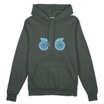 Shell Yeah Oversize Hoodie Antrasit Ön