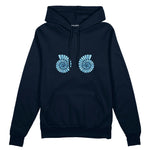 Shell Yeah Oversize Hoodie Lacivert Ön